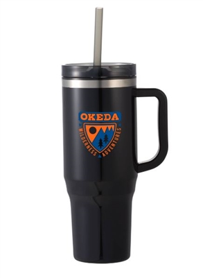 Custom Logo 40 oz Eco-Friendly Straw Tumbler