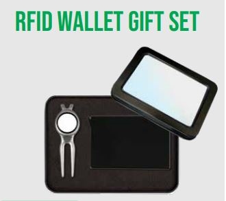Custom Logo RFID Wallet Gift Set
