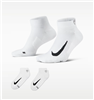 Nike Multiplier Golf Socks, White, 2-Pack