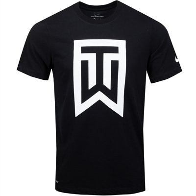 Nike Tiger Woods TW SS Logo T-Shirt, Black