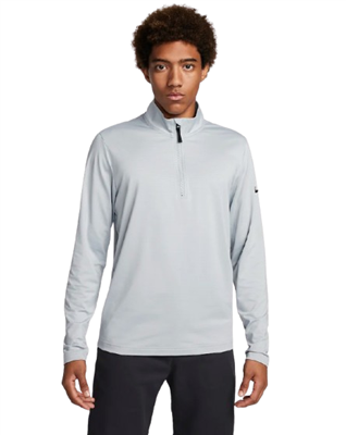 Nike Menâ€™s Dri-Fit Victory 1/2 Zip, Light Smoke Grey/Black