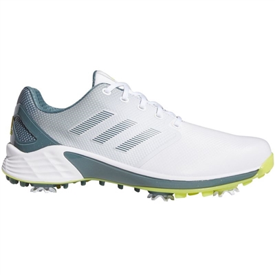 adidas Men's ZG21 Golf Shoes - White/Yellow/Blue