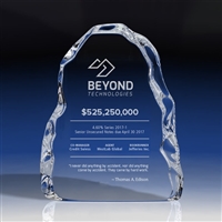 Iceberg 5.5" x 6.5" Tall x 1", Optical Crystal