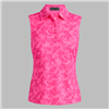 G/FORE Women's Icon Sleeveless Polo, Pink