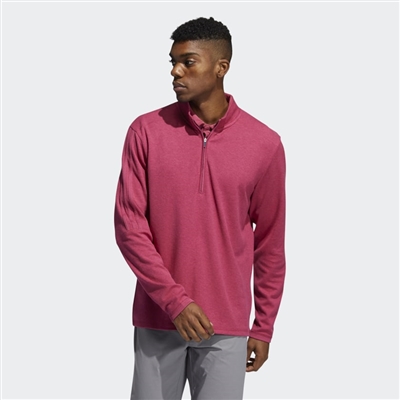 adidas 3-Stripes Quarter-Zip Pullover, Wild Pink Mel