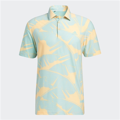 adidas Print Polo Shirt, Acid Orange/Acid Mint