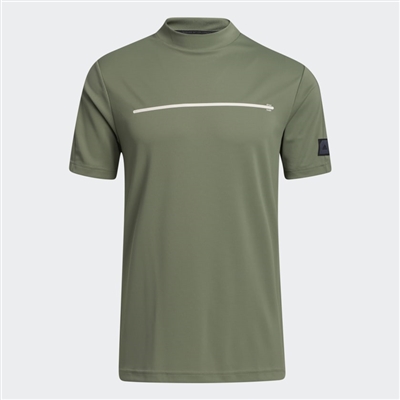 adidas adicross Draw Fade Mock Tee, Natural Green