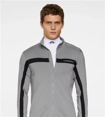 J.Lindeberg Men's Jarvis Zip, Grey
