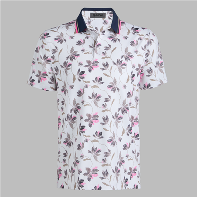 G/FORE Men's Iris Tech Stretch Polo, Snow