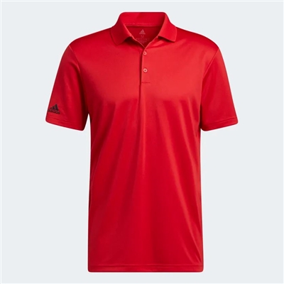 adidas Mens Performance Primegreen Polo, Red