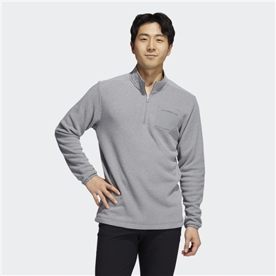 adidas Pocket Quarter Zip Pullover, Grey