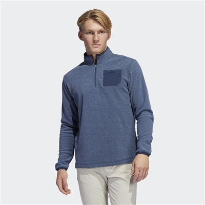 adidas Pocket Quarter Zip Pullover, Crew Navy