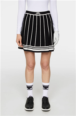 J. Lindeberg  Women's Irma Knitted Skort, Black/White