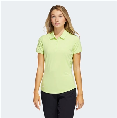 Adidas Womenâ€™s Solid Ultimate 365 Polo, Pulse Lime