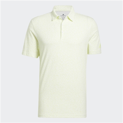 adidas Mens Abstract Print Polo Shirt, White/Pullim