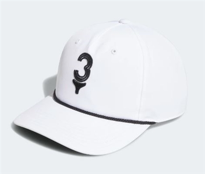 Adidas Tee Time 5-Panel Hat, White/Black