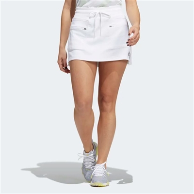 Adidas Warp Knit Golf Skort, White