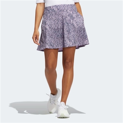 Adidas Printed Frill Golf Skirt, Almost Pink