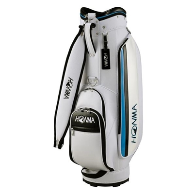 Honma Sporty Cart Bag, White/Blue