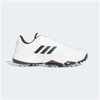 Adidas Bounce 3.0 Spiked Golf Shoes, White/Black/Silver