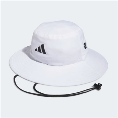 adidas Wide-Brim Golf Sun Hat, White