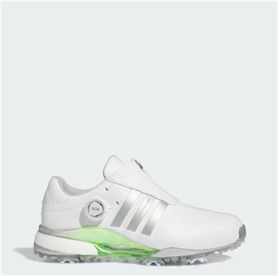 Adidas Womenâ€™s Tour360 24 BOA Golf Shoes, White/Silver/Green