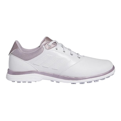 Adidas Womenâ€™s Alphaflex Traxion Golf Shoes, White/Almost Pink
