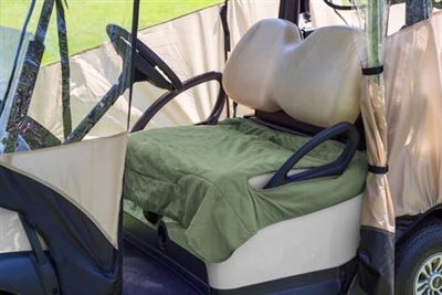 JEF World of Golf Cart Seat Blanket, Olive