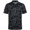 Levelwear Menâ€™s CL Logo - Camoflow Polo, Pebble/Black