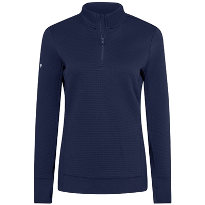 Levelwear Women's CL Logo - Cushion Quarter-Zip, Navy