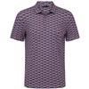 Levelwear Menâ€™s CL Logo - Dazzle Polo, Pink/Blue