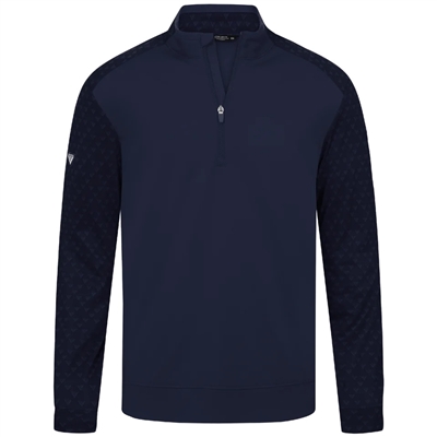 Levelwear Menâ€™s CL Logo - Aztec Midlayer, Navy