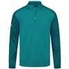 Levelwear Menâ€™s CL Logo - Aztec Midlayer, Turquoise