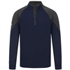 Levelwear Menâ€™s CL Logo Cadet Midlayer, Navy/Charcoal