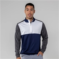 Levelwear Menâ€™s CL Logo - Splice Midlayer, Navy/White/Charcoal