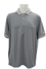 Levelwear Menâ€™s CL Logo - Pixel Polo, Charcoal
