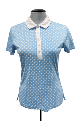 Levelwear Women's CL Logo - Stardust Polo, Mute Blue