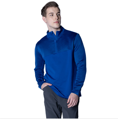 Levelwear Menâ€™s Patrol Quarter Zip, Royal Blue