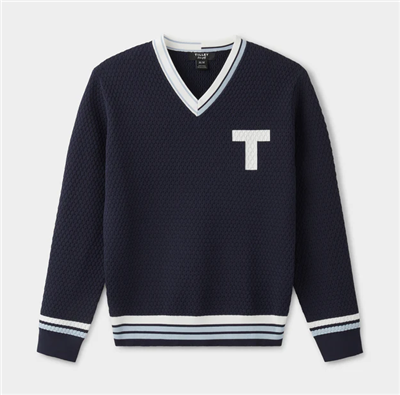 Tilley Men's VNeck Sweater, Navy