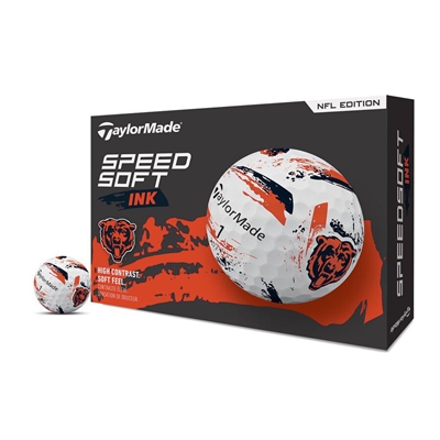 TaylorMade NFL SpeedSoft Golf Balls, Chicago Bears