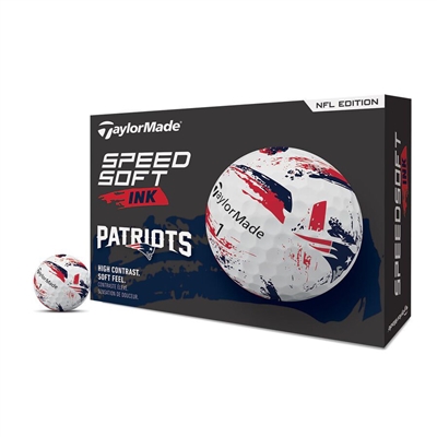 TaylorMade NFL SpeedSoft Golf Balls, New England Patriots