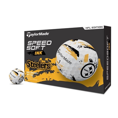 TaylorMade NFL SpeedSoft Golf Balls, Pittsburgh Steelers