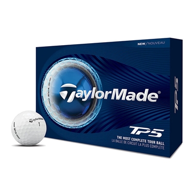 TaylorMade TP5 Golf Balls - White