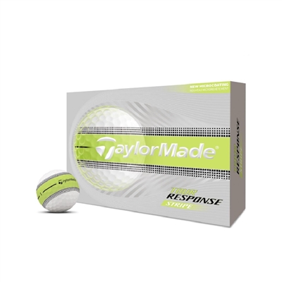 TaylorMade Tour Response Stripe Golf Balls 2026, Yellow