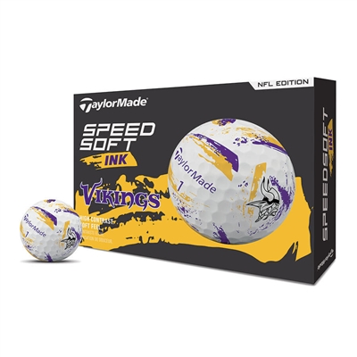 TaylorMade NFL SpeedSoft Golf Balls, Minnesota Vikings