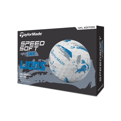 TaylorMade NFL SpeedSoft Golf Balls, Detroit Lions