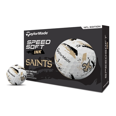 TaylorMade NFL SpeedSoft Golf Balls, New Orleans Saints