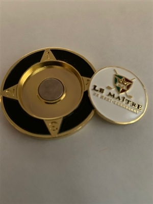 Le Maitre Golf Club - 1.5" Golf Medallion with Removable Ball Marker