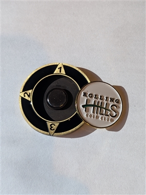 Rolling Hills Golf Club - 1.5" Golf Medallion with Removable Ball Marker