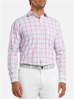 Peter Millar Sonny Natural Touch Sport Shirt in White